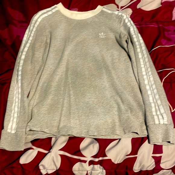 Grey adidas long sleeved shirt - Picture 1 of 5